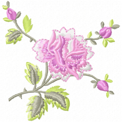 Flowers Embroidery Design 4